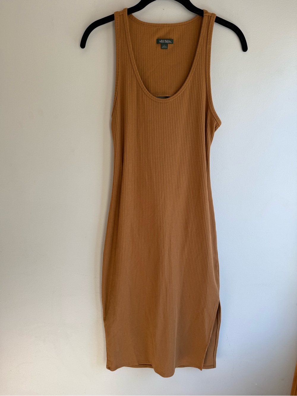 wild fable Ribbed Tank Dress in Camel Brown